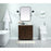Elegant Grant 30" Single Bathroom Vanity, White/Backsplash