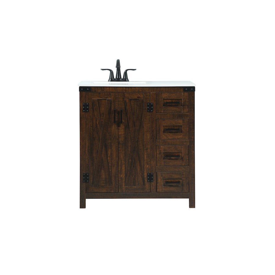 Elegant Kitchen/Bath Grant 32" Single Bathroom Vanity, Expresso - VF90232EX