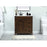 Elegant Grant 32" Single Bathroom Vanity, Expresso/Backsplash