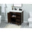 Elegant Grant 32" Single Bathroom Vanity, Expresso/Backsplash