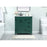 Elegant Kitchen/Bath Grant 32" Single Bathroom Vanity, Green