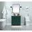 Elegant Kitchen/Bath Grant 32" Single Bathroom Vanity, Green