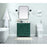 Elegant Kitchen/Bath Grant 32" Single Bathroom Vanity, Green