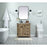 Elegant Grant 32" Single Bathroom Vanity, Green/Backsplash