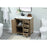 Elegant Kitchen/Bath Grant 32" Single Bathroom Vanity, Natural Oak