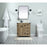 Elegant Kitchen/Bath Grant 32" Single Bathroom Vanity, Natural Oak