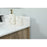 Elegant Grant 32" Single Bathroom Vanity, Natural Oak/Backsplash