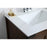 Elegant Grant 32" Single Bathroom Vanity, White/Backsplash
