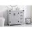 Elegant Kitchen/Bath Grant 36" Bathroom Vanity, Grey