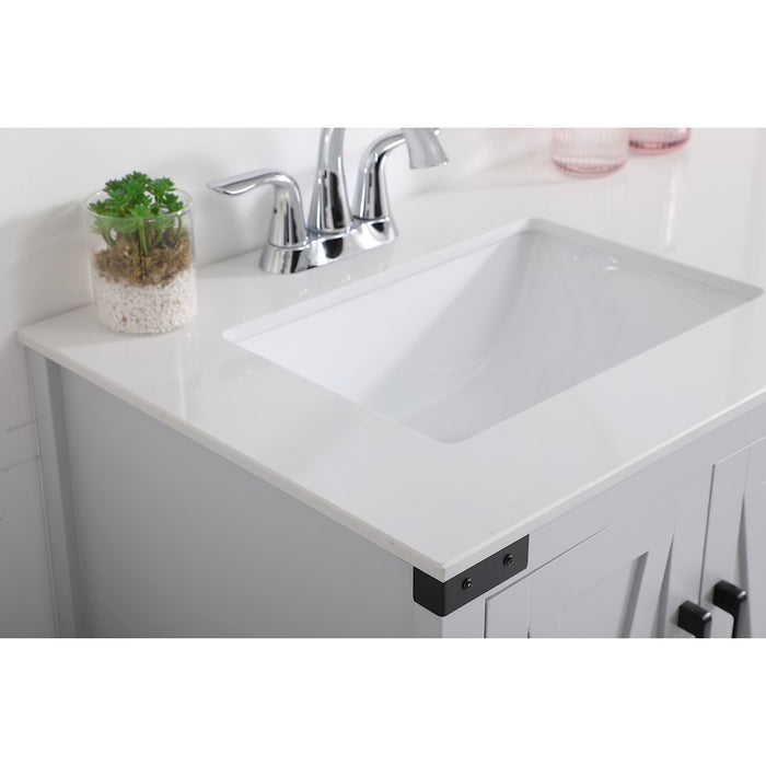 Elegant Kitchen/Bath Grant 36" Bathroom Vanity, Grey