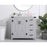 Elegant Kitchen/Bath Grant 36" Bathroom Vanity, Grey/Backsplash