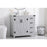 Elegant Kitchen/Bath Grant 36" Bathroom Vanity, Grey/Backsplash