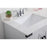 Elegant Kitchen/Bath Grant 36" Bathroom Vanity, Grey/Backsplash