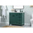 Elegant Grant 36" Single Bathroom Vanity, Green/Backsplash