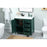 Elegant Grant 36" Single Bathroom Vanity, Green/Backsplash