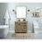 Elegant Kitchen/Bath Grant 36" Single Bathroom Vanity, Natural Oak