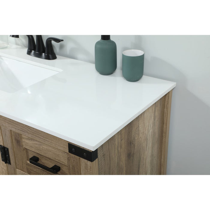 Elegant Kitchen/Bath Grant 36" Single Bathroom Vanity, Natural Oak