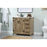 Elegant Grant 36" Single Bathroom Vanity, Natural Oak/Backsplash
