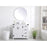 Elegant Kitchen/Bath Grant 36" Bathroom Vanity, White