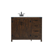 Elegant Kitchen/Bath Grant 42" Single Bathroom Vanity, Expresso - VF90242EX