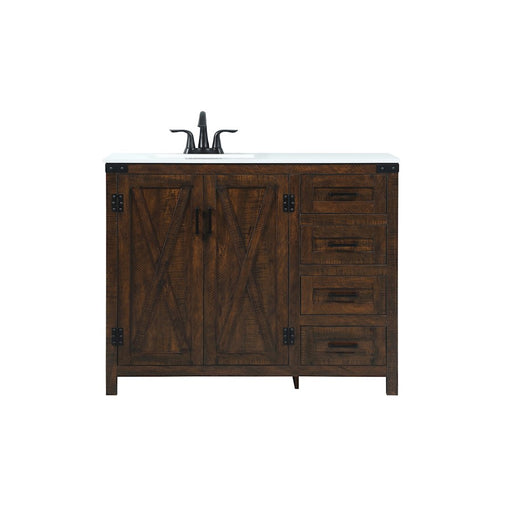 Elegant Kitchen/Bath Grant 42" Single Bathroom Vanity, Expresso - VF90242EX