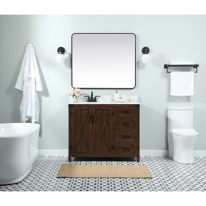 Elegant Kitchen/Bath Grant 42" Single Bathroom Vanity, Expresso