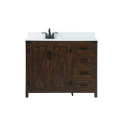 Elegant Grant 42" Single Bathroom Vanity, Expresso/Backsplash - VF90242EX-BS