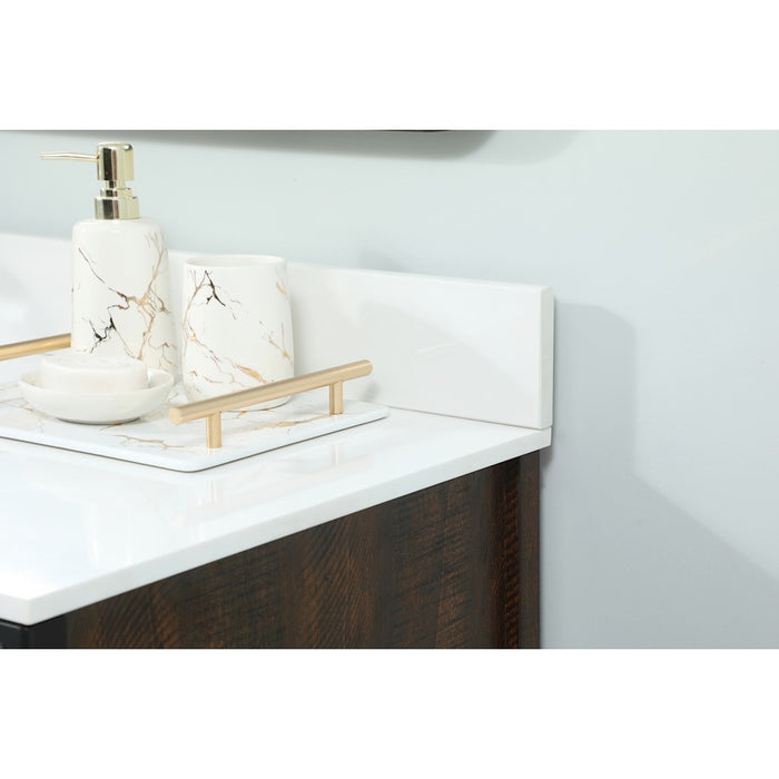 Elegant Grant 42" Single Bathroom Vanity, Expresso/Backsplash
