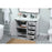 Elegant Grant 42" Single Bathroom Vanity, Grey/Backsplash
