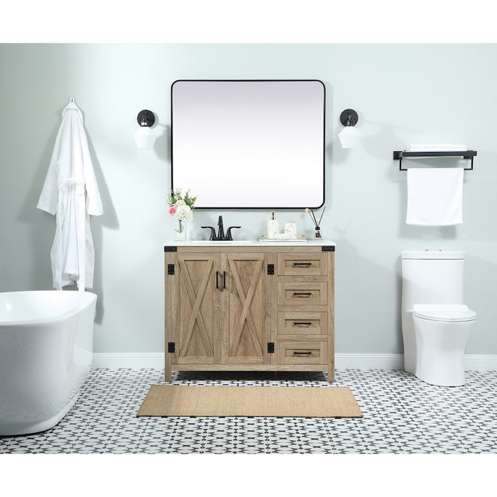 Elegant Grant 42" Single Bathroom Vanity, Green/Backsplash