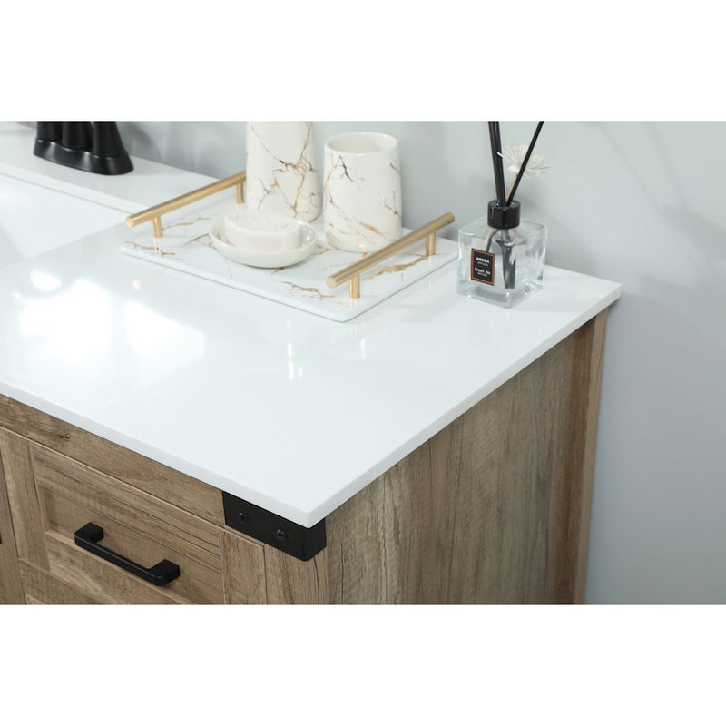 Elegant Kitchen/Bath Grant 42" Single Bathroom Vanity, Natural Oak