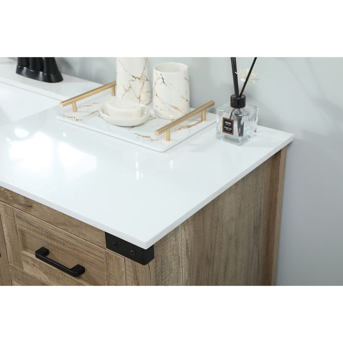 Elegant Kitchen/Bath Grant 42" Single Bathroom Vanity, Natural Oak