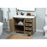 Elegant Grant 42" Single Bathroom Vanity, Natural Oak/Backsplash