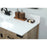 Elegant Grant 42" Single Bathroom Vanity, Natural Oak/Backsplash