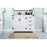 Elegant Kitchen/Bath Grant 42" Single Bathroom Vanity, White