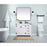 Elegant Kitchen/Bath Grant 42" Single Bathroom Vanity, White
