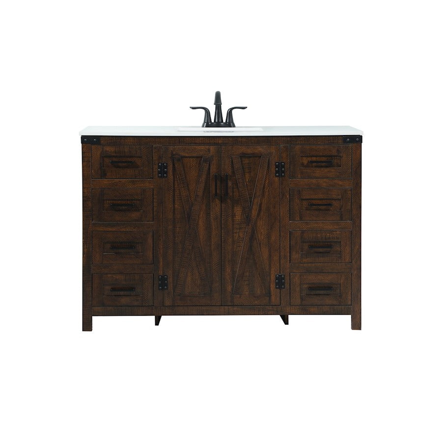 Elegant Kitchen/Bath Grant 48" Single Bathroom Vanity, Expresso - VF90248EX