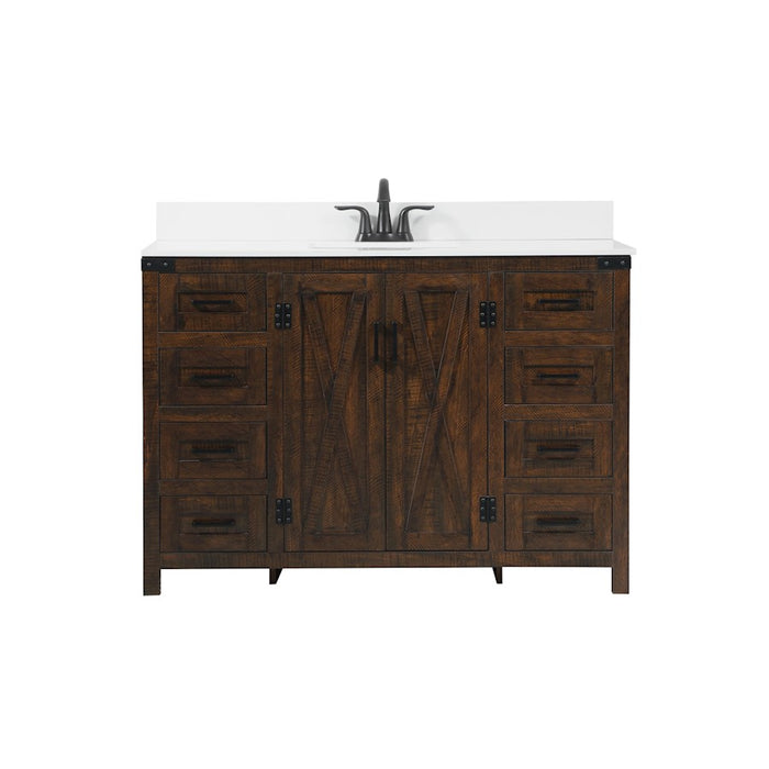 Elegant Grant 48" Single Bathroom Vanity, Expresso/Backsplash - VF90248EX-BS