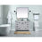 Elegant Grant 48" Single Bathroom Vanity, Expresso/Backsplash