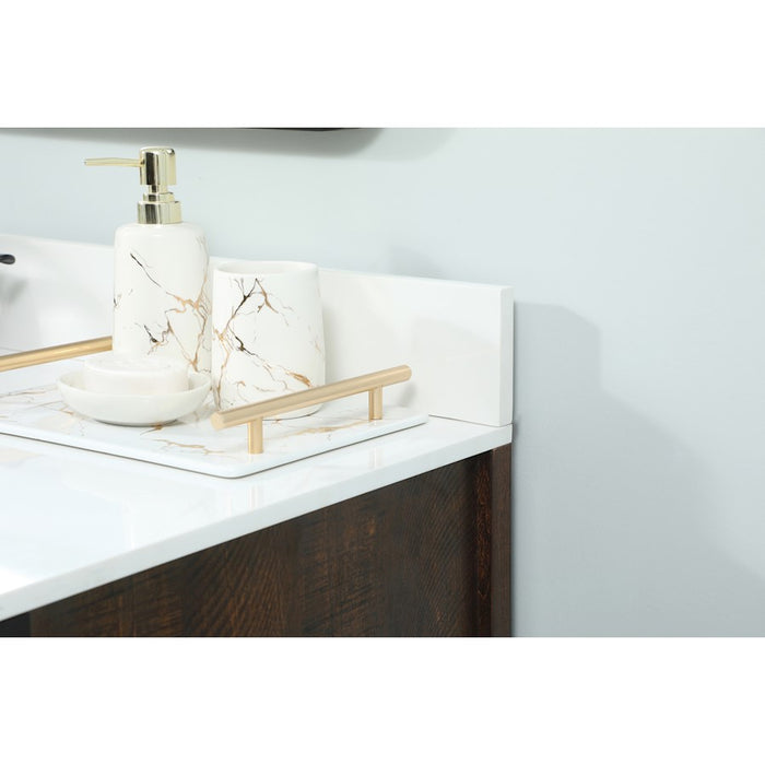 Elegant Grant 48" Single Bathroom Vanity, Expresso/Backsplash