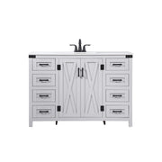 Elegant Kitchen/Bath Grant 48" Single Bathroom Vanity, Grey - VF90248GR