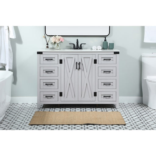 Elegant Kitchen/Bath Grant 48" Single Bathroom Vanity, Grey