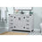 Elegant Kitchen/Bath Grant 48" Single Bathroom Vanity, Grey