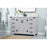 Elegant Grant 48" Single Bathroom Vanity, Grey/Backsplash