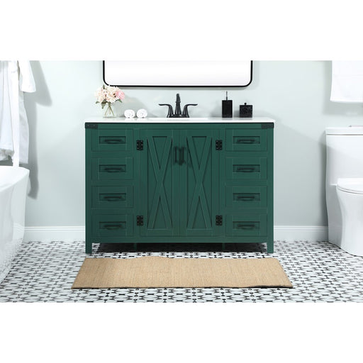 Elegant Kitchen/Bath Grant 48" Single Bathroom Vanity, Green