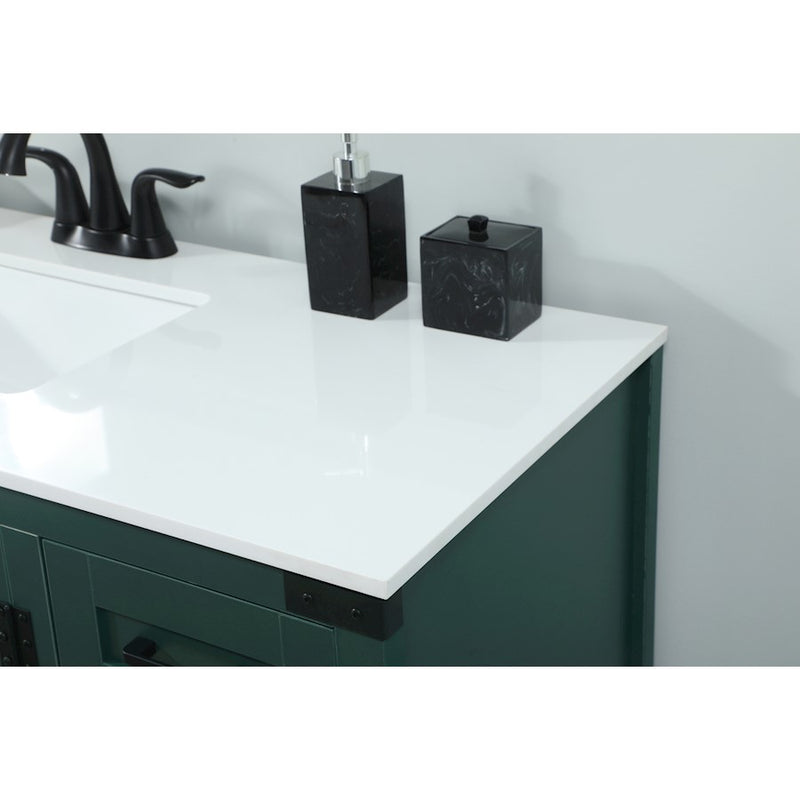 Elegant Kitchen/Bath Grant 48" Single Bathroom Vanity, Green