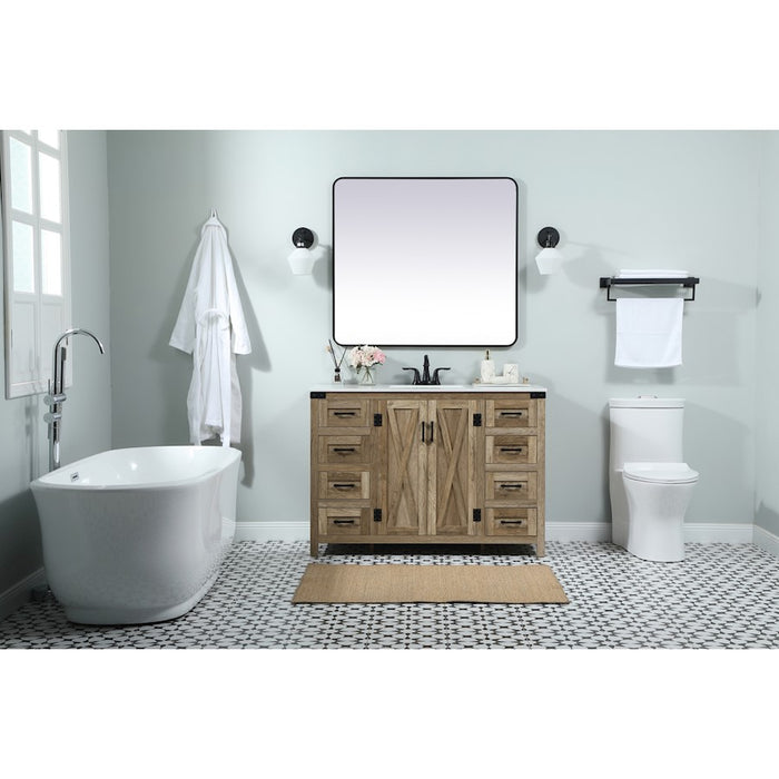 Elegant Grant 48" Single Bathroom Vanity, Green/Backsplash