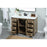 Elegant Grant 48" Single Bathroom Vanity, Natural Oak/Backsplash