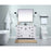 Elegant Grant 48" Single Bathroom Vanity, Natural Oak/Backsplash