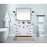 Elegant Kitchen/Bath Grant 48" Single Bathroom Vanity, White